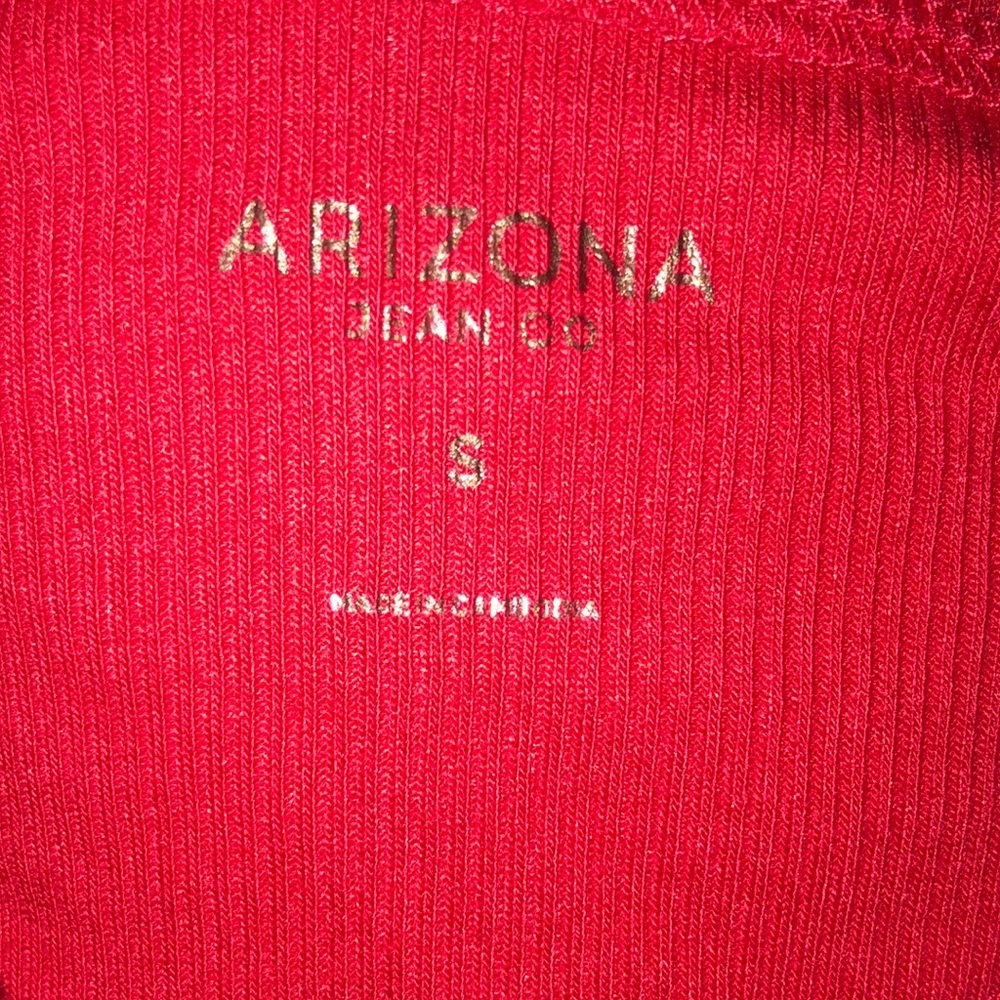 Red Ruched Tank Top - Picture 2 of 3